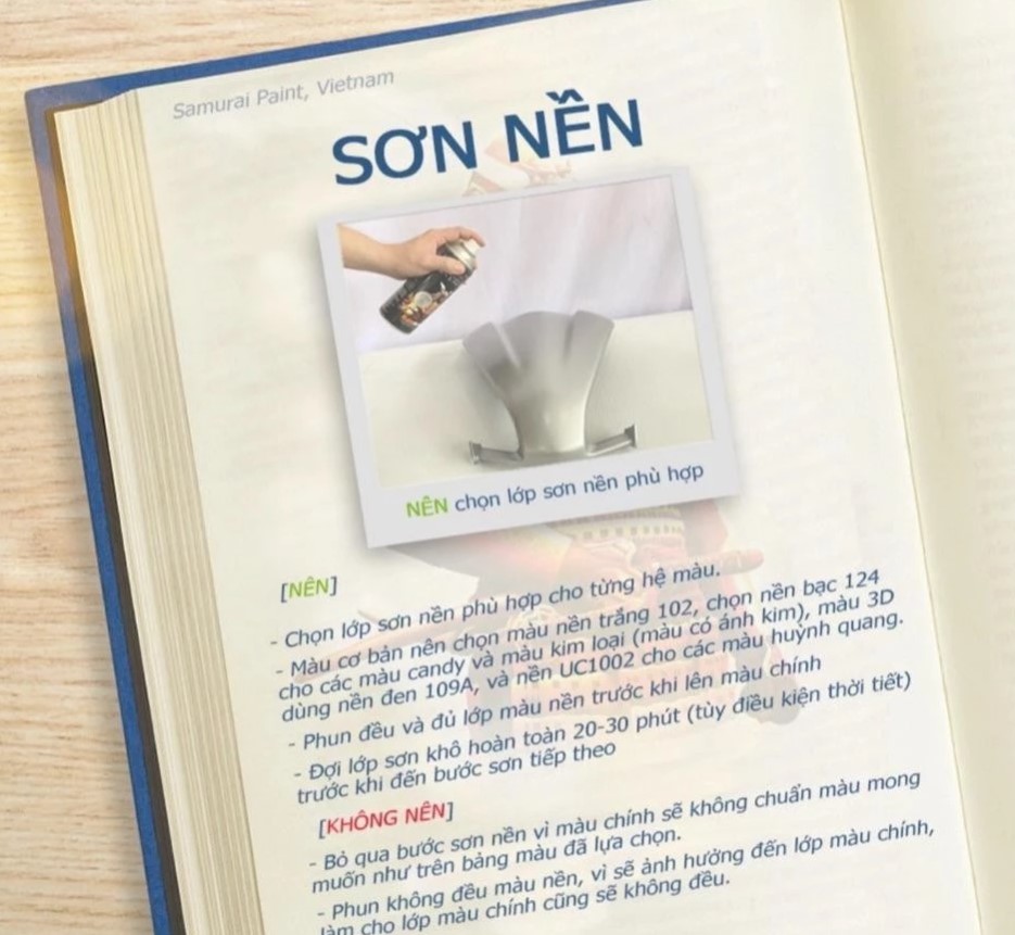 Sơn xịt samurai chính hãng đủ màu chuyên dùng cho xe máy và ô tô, nhà cửa