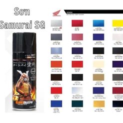 Sơn xịt samurai chính hãng đủ màu chuyên dùng cho xe máy và ô tô, nhà cửa