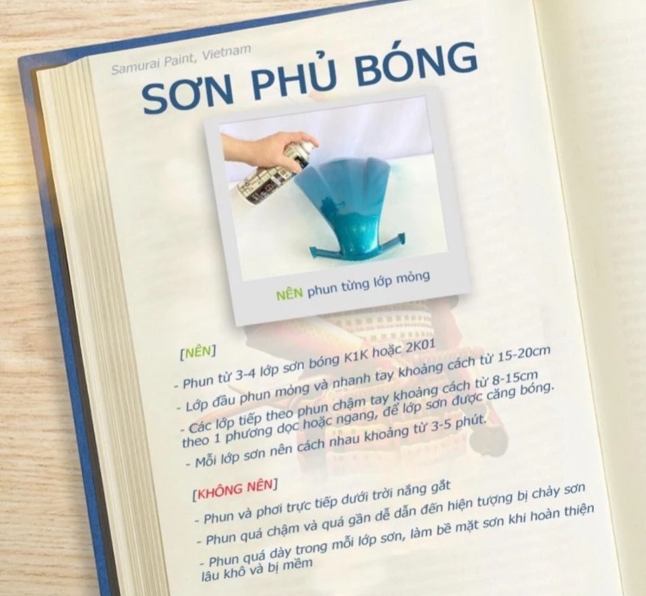 Sơn xịt samurai chính hãng đủ màu chuyên dùng cho xe máy và ô tô, nhà cửa