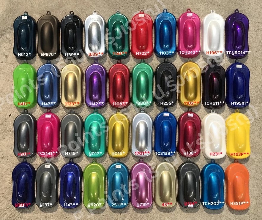 Sơn Xịt Samurai Chính Hãng – Màu Kim Loại, Màu Cơ Bản, Màu Ánh Kim – Sơn Phun Xe Chuyên Dụng