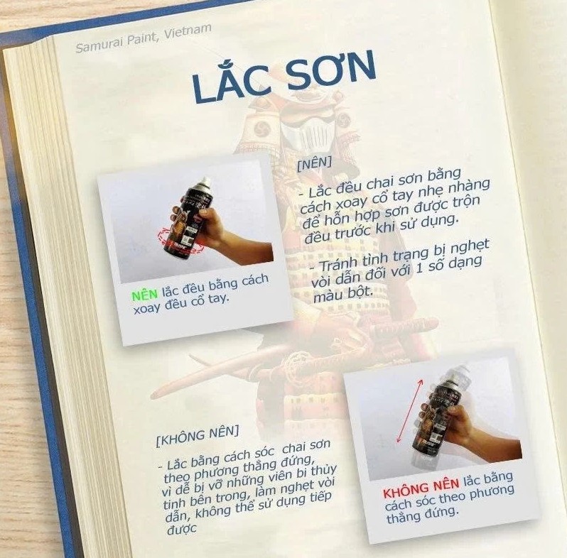 Sơn Xịt Samurai Chính Hãng – Màu Kim Loại, Màu Cơ Bản, Màu Ánh Kim – Sơn Phun Xe Chuyên Dụng