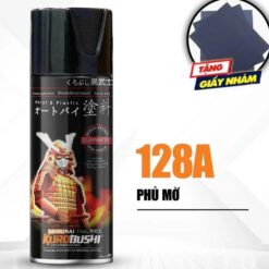 Sơn Xịt Xe Máy Samurai 128A – Keo Phủ Mờ, Phủ Nhám Cao Cấp 400ml