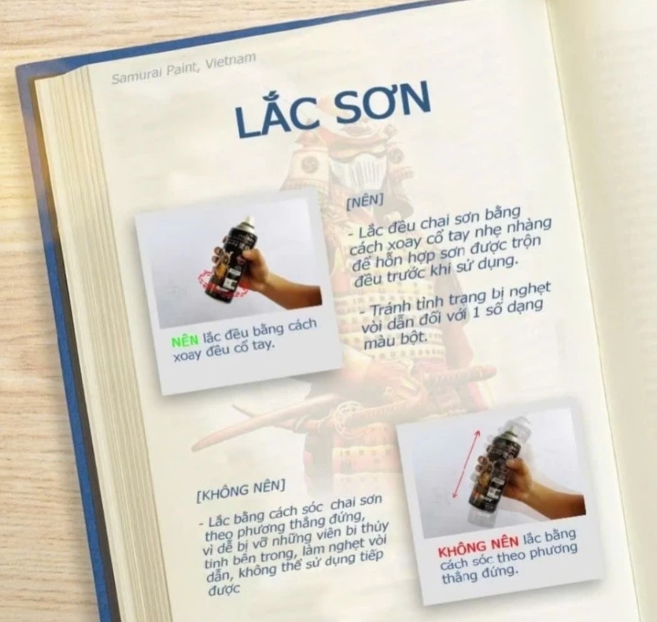 Sơn Xịt Xe Máy Samurai Màu Trắng Bóng Mã 102 – 400ml Bảo Vệ Bề Mặt Xe Đẹp Sáng Bóng