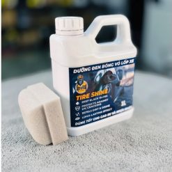 SprayKing – Dung Dịch Đánh Bóng Vỏ Xe Tire Shine Siêu Bóng, Đen Lì Bền Lâu 1L & Dưỡng Nhựa Nhám