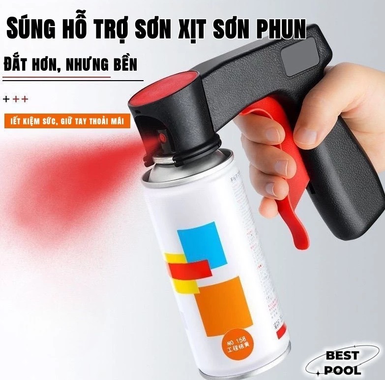 Súng hỗ trợ sơn xịt – Dụng cụ kích hoạt bình sơn ATM đa năng cho sơn phun
