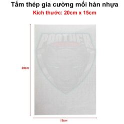 Tấm Thép Gia Cường Mối Hàn Nhựa Ô Tô, Xe Máy & Thiết Bị Nhựa – 20cm x 15cm