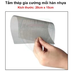 Tấm Thép Gia Cường Mối Hàn Nhựa Ô Tô, Xe Máy & Thiết Bị Nhựa – 20cm x 15cm