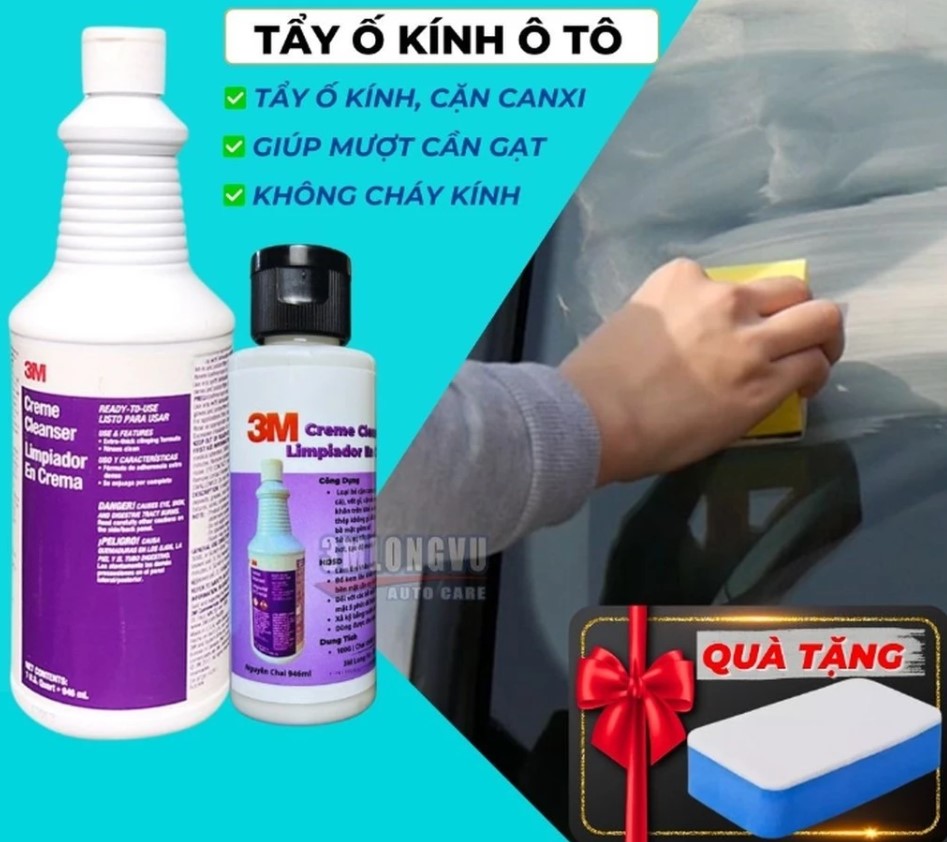 Tẩy ố kính ô tô 3M Creme Cleanser Limpiador En Crema - Chiết lẻ 100G