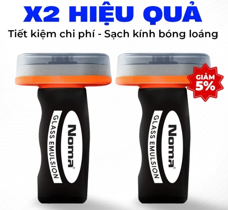 Tẩy Ố Kính Ô Tô & Phủ Nano NOMA 911 Làm Sạch, Chống Nước, Giảm Lóa Khi Lái Xe