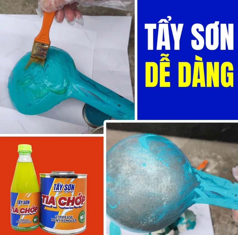 Tẩy Sơn Tia Chớp Siêu Mạnh Siêu Nhanh Dùng Để Tẩy Sơn Cho Kim Loại, Kính