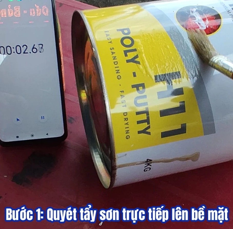 Tẩy Sơn Tia Chớp Siêu Mạnh Siêu Nhanh Dùng Để Tẩy Sơn Cho Kim Loại, Kính