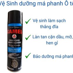 Tẩy Vệ Sinh Má Phanh & Bố Thắng Ô Tô – Xe Máy Camel 500ml