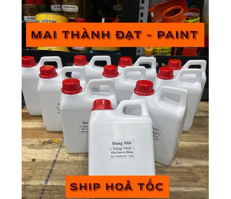Thinner – Dung Môi (Xăng Nhật) Pha Bóng & Sơn Ô Tô Xe Máy – Bình 1 Lít Nguyên Zin, Không Tạp Chất