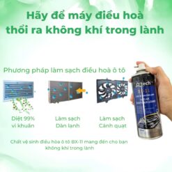 Vệ sinh điều hòa dàn lạnh ô tô O'TECH BX-11 (450ml) – Làm sạch sâu, khử mùi hiệu quả, bảo vệ hệ thống điều hòa