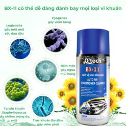 Vệ sinh điều hòa dàn lạnh ô tô O'TECH BX-11 (450ml) – Làm sạch sâu, khử mùi hiệu quả, bảo vệ hệ thống điều hòa