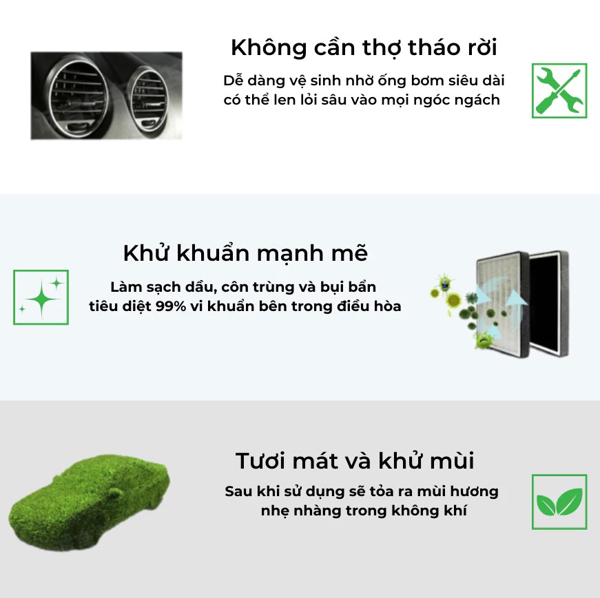 Vệ sinh điều hòa dàn lạnh ô tô O'TECH BX-11 (450ml) – Làm sạch sâu, khử mùi hiệu quả, bảo vệ hệ thống điều hòa