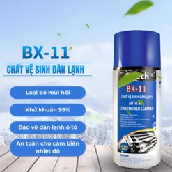 Vệ sinh điều hòa dàn lạnh ô tô O'TECH BX-11 (450ml) – Làm sạch sâu, khử mùi hiệu quả, bảo vệ hệ thống điều hòa