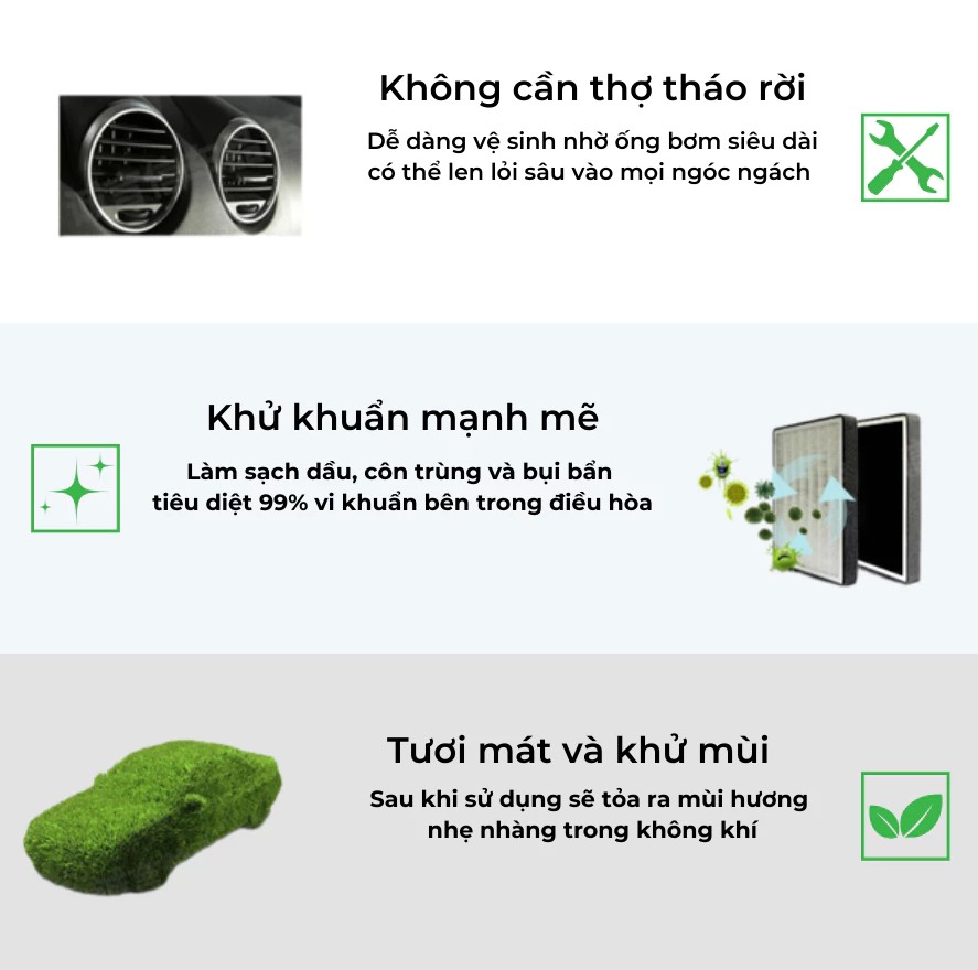 Vệ sinh điều hòa dàn lạnh ô tô O'TECH BX-11 (450ml) - Loại bỏ mùi hôi, chất gây dị ứng và ô nhiễm