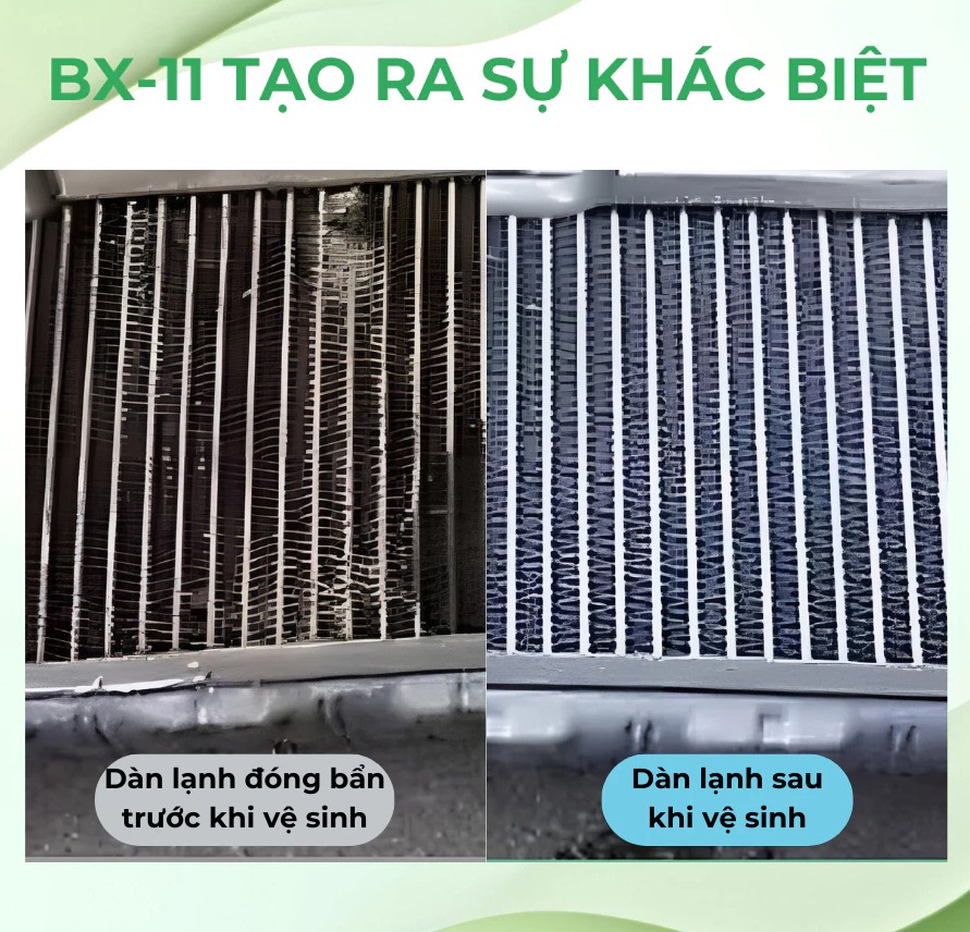 Vệ sinh điều hòa dàn lạnh ô tô O'TECH BX-11 (450ml) - Loại bỏ mùi hôi, chất gây dị ứng và ô nhiễm