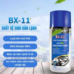 Vệ sinh điều hòa dàn lạnh ô tô O'TECH BX-11 (450ml) - Loại bỏ mùi hôi, chất gây dị ứng và ô nhiễm