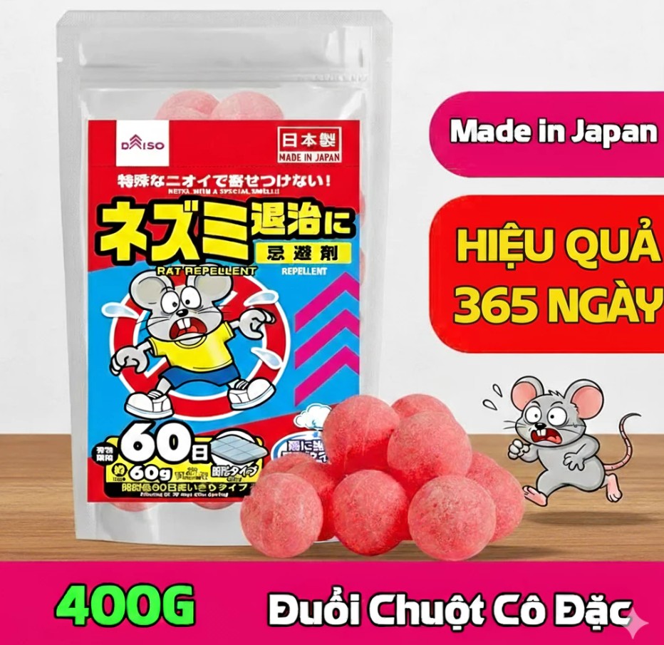 Viên Xua Đuổi Chuột Siêu Mạnh – Chống Chuột Cắn Dây Điện Cho Khoang Máy Ô Tô