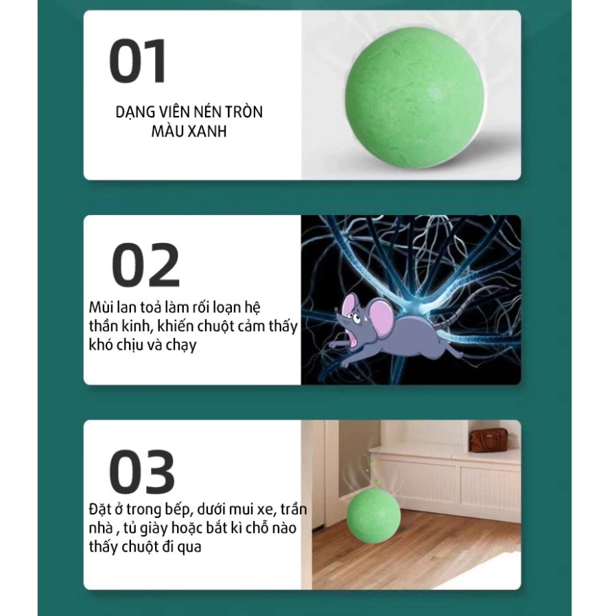 Viên Xua Đuổi Chuột Siêu Mạnh – Chống Chuột Cắn Dây Điện Cho Khoang Máy Ô Tô