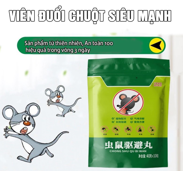 Viên Xua Đuổi Chuột Siêu Mạnh – Chống Chuột Cắn Dây Điện Cho Khoang Máy Ô Tô