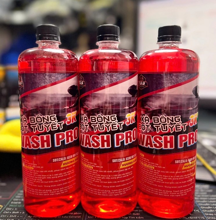 Xà Bông Rửa Xe Bọt Tuyết TĐS 3K Wash Pro Chạm – Siêu Bọt, Siêu Sạch, Siêu Bóng