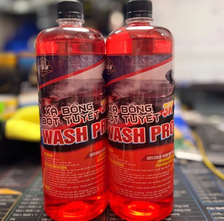 Xà Bông Rửa Xe Bọt Tuyết TĐS 3K Wash Pro Chạm – Siêu Bọt, Siêu Sạch, Siêu Bóng