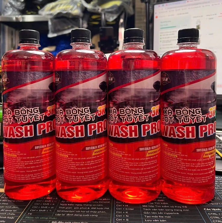 Xà Bông Rửa Xe Bọt Tuyết TĐS 3K Wash Pro Chạm – Siêu Bọt, Siêu Sạch, Siêu Bóng