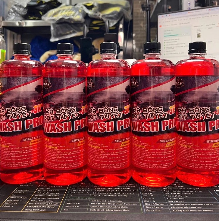 Xà Bông Rửa Xe Bọt Tuyết TĐS 3K Wash Pro Chạm – Siêu Bọt, Siêu Sạch, Siêu Bóng