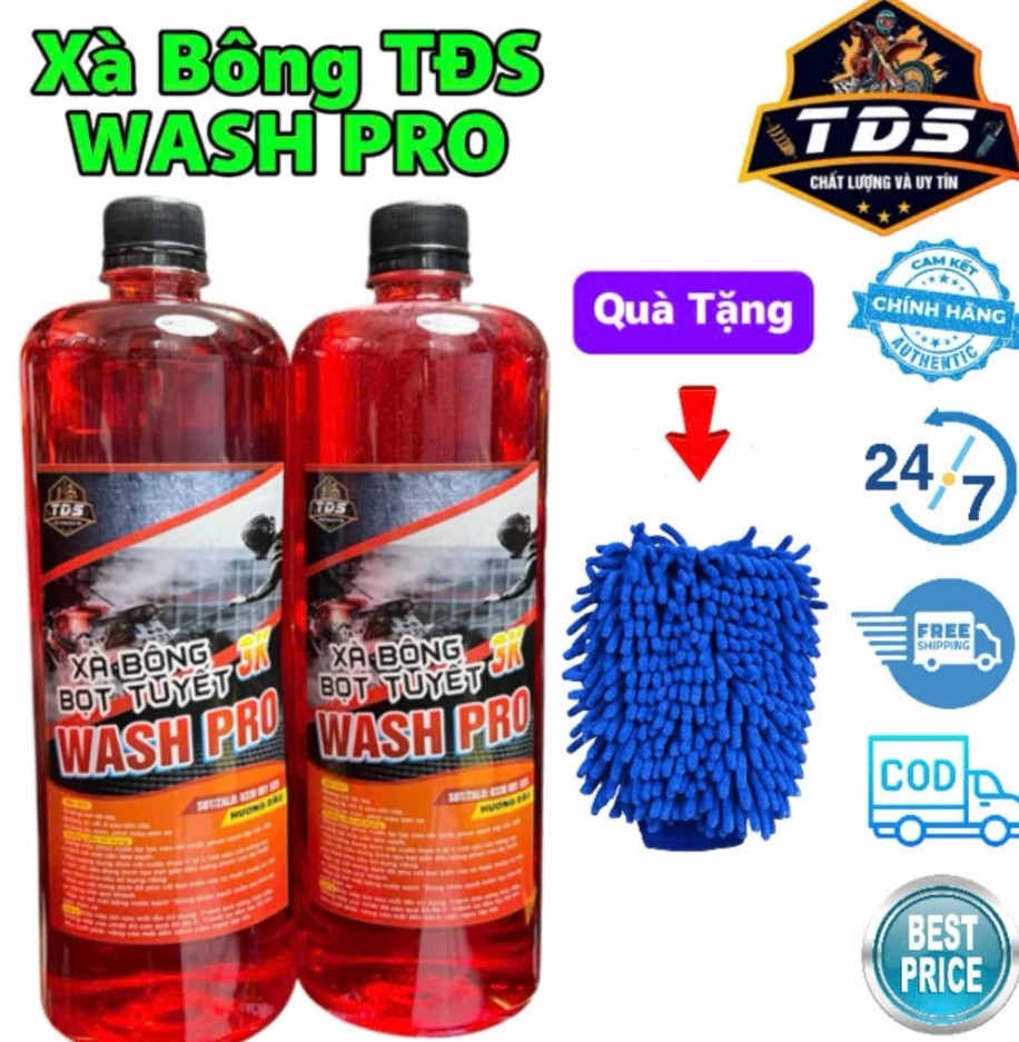 Xà Bông Rửa Xe Bọt Tuyết TĐS 3K Wash Pro Chạm – Siêu Bọt, Siêu Sạch, Siêu Bóng