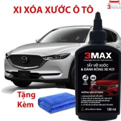 Xi xóa xước sơn Ô tô Xe máy 3Max, tặng khăn lau chuyên dụng, tẩy các vết bẩn, ố sơn xe