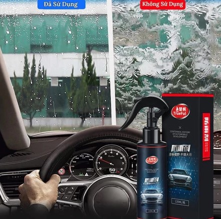 Xịt Nano Chống Bám Nước Kính Ô TÔ Dung Tích 120ml – Lớp Phủ Nano Siêu Chống Nước