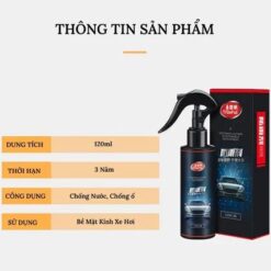 Xịt Nano Chống Bám Nước Kính Ô TÔ Dung Tích 120ml – Lớp Phủ Nano Siêu Chống Nước