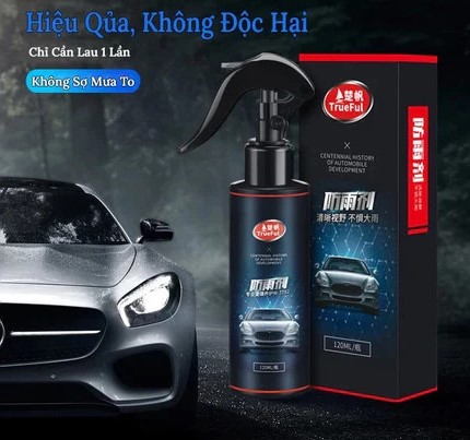 Xịt Nano Chống Bám Nước Kính Ô TÔ Dung Tích 120ml – Lớp Phủ Nano Siêu Chống Nước