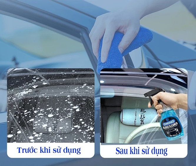 Xịt Rửa Kính Xe Ô Tô Chuyên Dụng OMINO M86 – Chai 500ml Chính Hãng