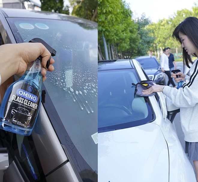 Xịt Rửa Kính Xe Ô Tô Chuyên Dụng OMINO M86 – Chai 500ml Chính Hãng