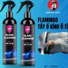 Xịt Tẩy Ố Kính Ô Tô FLAMINGO Loại Bỏ Cặn Canxi, Ố Mốc, Màng Đục, Giúp Kính Xe Hơi Trong Như Mới