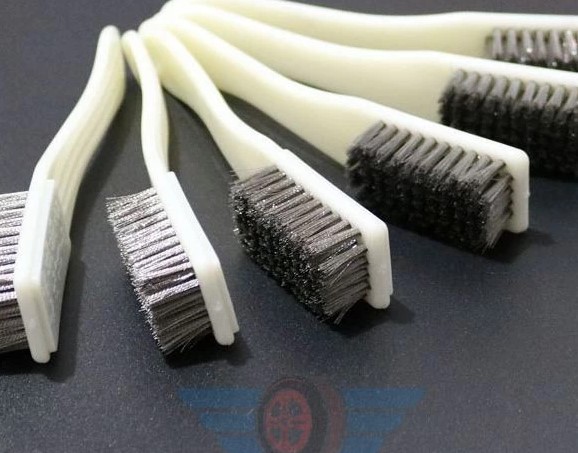 Bàn Chải Chà Rỉ Sét Đa Năng, Bàn Chải Sắt & Đồng Chuyên Dụng Vệ Sinh Xe, Làm Sạch Mối Hàn