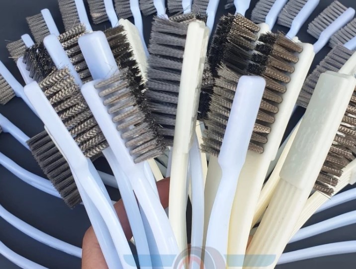 Bàn Chải Chà Rỉ Sét Đa Năng, Bàn Chải Sắt & Đồng Chuyên Dụng Vệ Sinh Xe, Làm Sạch Mối Hàn