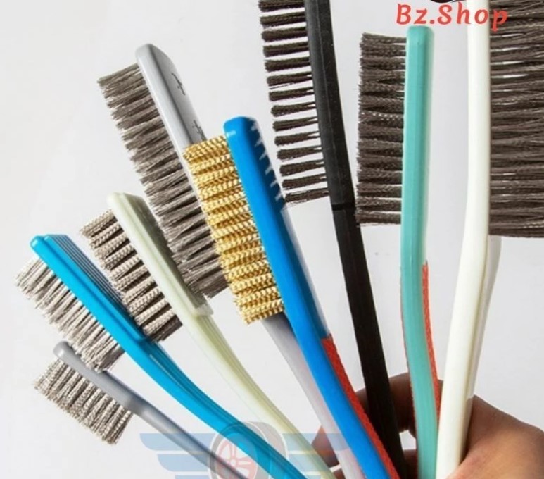 Bàn Chải Chà Rỉ Sét Đa Năng, Bàn Chải Sắt & Đồng Chuyên Dụng Vệ Sinh Xe, Làm Sạch Mối Hàn