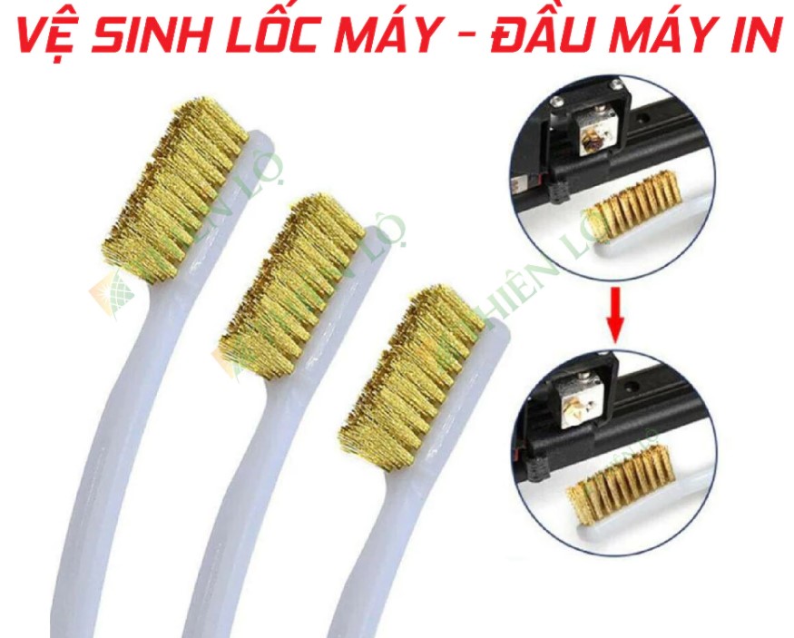 Bàn Chải Đồng Đa Năng Thiên Lộ, Cọ Rửa Lốc Máy, Đầu Bò Ô Tô Xe Máy & Vệ Sinh Đầu In Mực 3D
