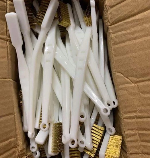 Bàn Chải Đồng Mềm Đa Năng, Chuyên Chà Rửa Lốc Máy, Đầu Bò Xe Máy