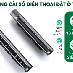 Bảng Cài Số Điện Thoại Đặt Taplo Xe Ô Tô UGREEN LP151, Mặt Số Phủ Nam Châm Dạ Quang