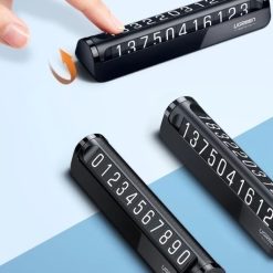 Bảng Cài Số Điện Thoại Đặt Taplo Xe Ô Tô UGREEN LP151, Mặt Số Phủ Nam Châm Dạ Quang