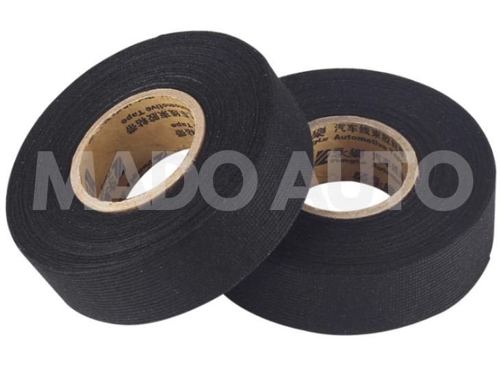 Băng Dính Vải Chịu Nhiệt MADO AUTO, Băng Keo Quấn Dây Điện Xe Ô Tô Xé Tay