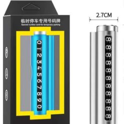 Bảng Ghi Số Điện Thoại Gắn Taplo Ô Tô Chất Liệu Hợp Kim Nhôm Cao Cấp, Dễ Thay Nhiều Số