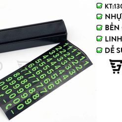 Bảng Ghi Số Điện Thoại Gắn Taplo Xe Hơi, Thẻ Dùng Khi Đỗ Xe Ô Tô Có Phản Quang