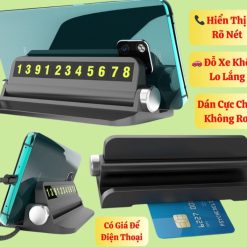 Bảng Ghi Số Điện Thoại Trên Ô Tô Hitechlife Dán Taplo Siêu Chắc, Liên Lạc Khi Đỗ Xe